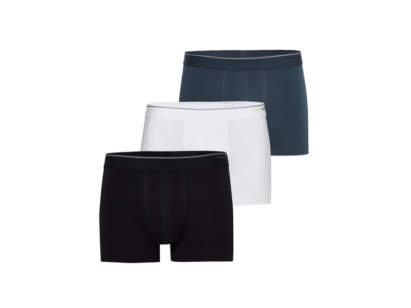 Blackspade Shorty 3'lü Paket Boxer – Beyaz/Siyah/Antrasit