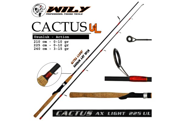 Wily Cactus 225 cm Lrf Kamış 0 - 10 gr