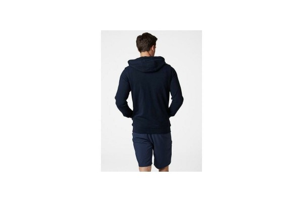 Helly Hansen Logo Full Zip Hoodie Kapüşonlu Erkek Sweatshirt - NAVY