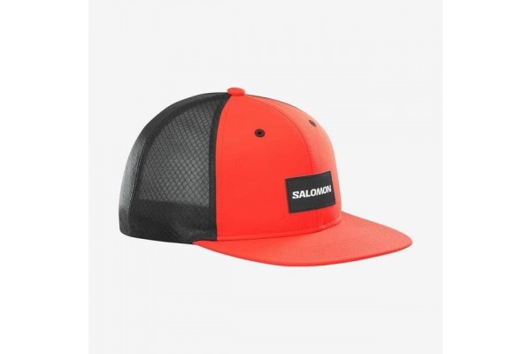 Salomon Trucker Flat Unisex Kırmızı Şapka