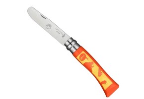 Opinel Inox No 7 Aslan Desenli Gürgen Saplı Paslanmaz Çelik Çakı