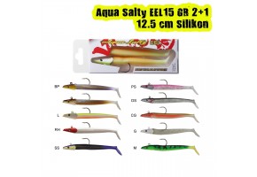 Aqua Salty EEL 15 GR 2+1 Silikon Pink Silver (PS)