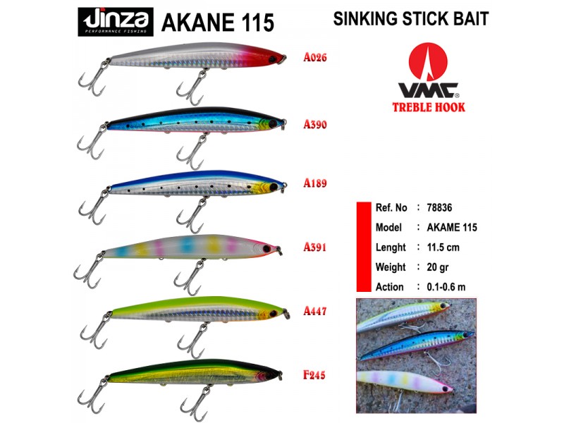 Jinza Akane 115 mm 20 gr Maket Balık Renk: A026