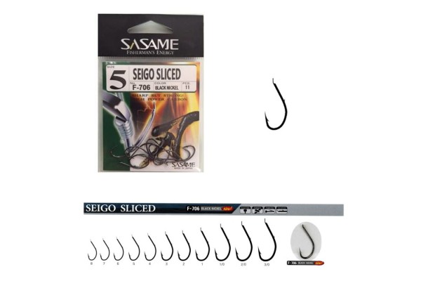 Sasame F-706 Seigo Sliced İğne (Black Nickel) 3/0