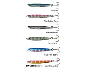 Savage gear 3D Slim Minnow 5 gr 4,6 Cm Jig Sahte Balık Glow Zebra