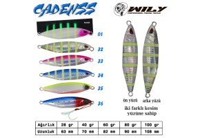 Wily Cadenss Jig 40 gr 70 mm Renk: 33