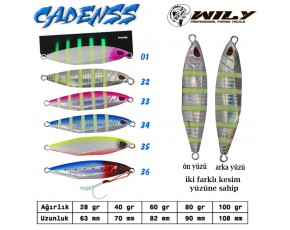 Wily Cadenss Jig 40 gr 70 mm Renk: 33