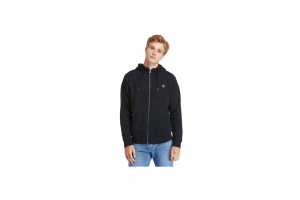 Timberland Brushed Back Full Zip Hoodie - Siyah