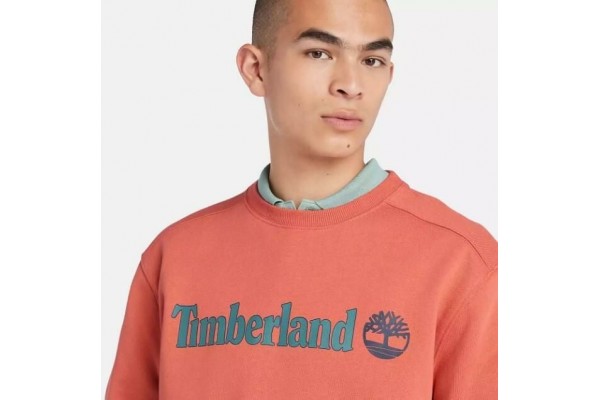 Timberland Linear Logo Crew Neck Erkek Sweatshirt