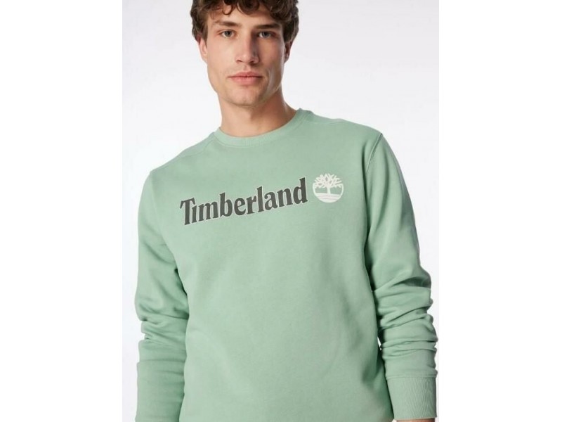 Timberland Linear Logo Crew Neck Erkek Sweatshirt