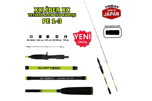 Xcaliber Xc 602-C Slow Jig Kamışı 1,80 M 60-280 Gr PE1-3 Tetikli