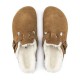 Birkenstock Boston VL Shearling Süet Deri Kapalı Terlik