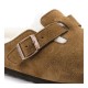 Birkenstock Boston VL Shearling Süet Deri Kapalı Terlik