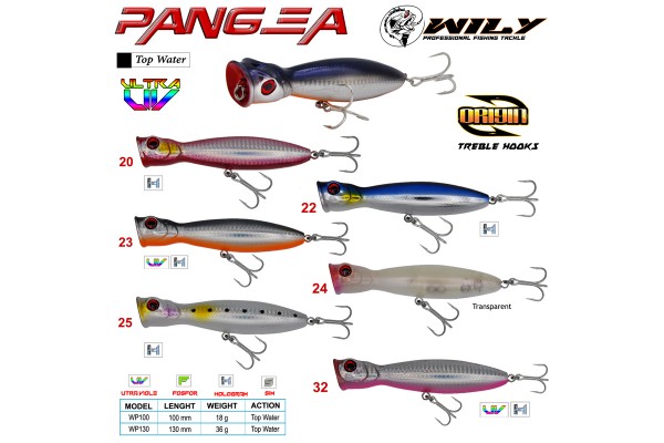 Wily Pangea 10 cm Poper Maket Balık 18 gr Renk:22