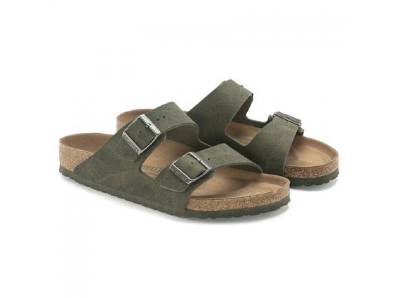 Birkenstock Arizona Vegan Desert Dust Yeşil Erkek Terlik