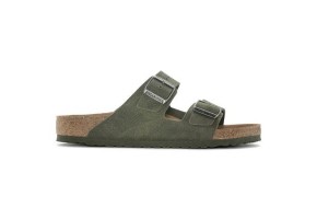 Birkenstock Arizona Vegan Desert Dust Yeşil Erkek Terlik