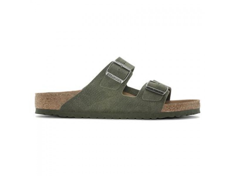 Birkenstock Arizona Vegan Desert Dust Yeşil Erkek Terlik