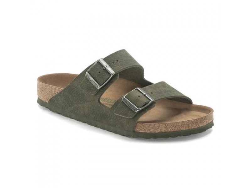 Birkenstock Arizona Vegan Desert Dust Yeşil Erkek Terlik