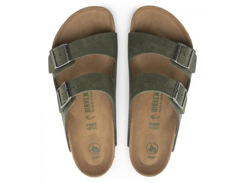 Birkenstock Arizona Vegan Desert Dust Yeşil Erkek Terlik