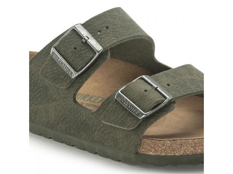 Birkenstock Arizona Vegan Desert Dust Yeşil Erkek Terlik