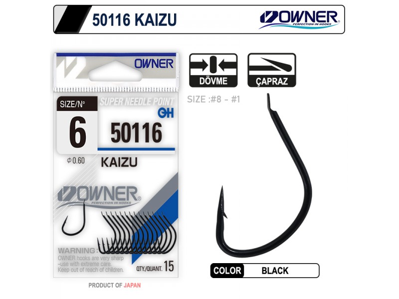 Owner 50116 Kaizu Black İğnes 1 Numara