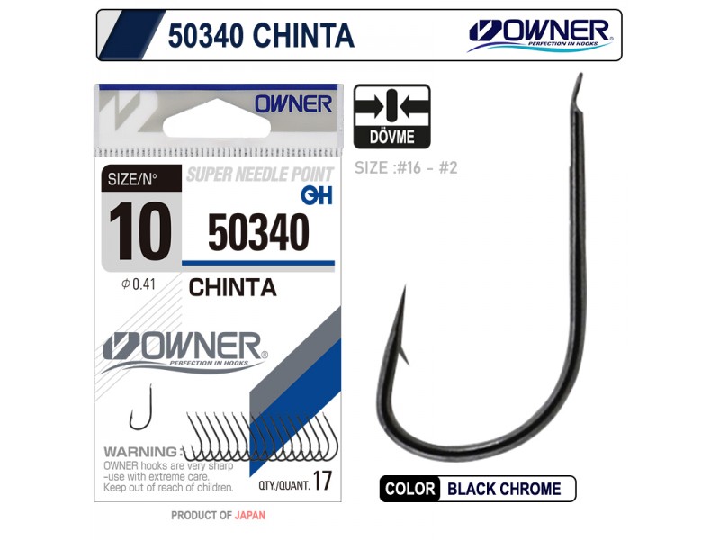 Owner 50340 Chinta Gun Black Olta İğnesi